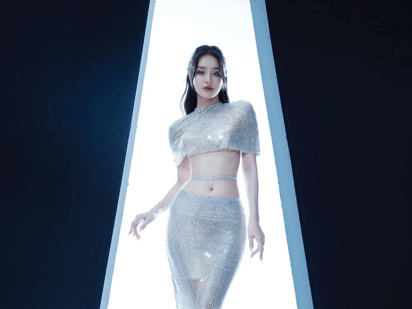 Á hậu Bùi Khánh Linh khoe hình thể cuốn hút tại Miss Intercontinental 2024. (Ảnh: CTV/Vietnam+)