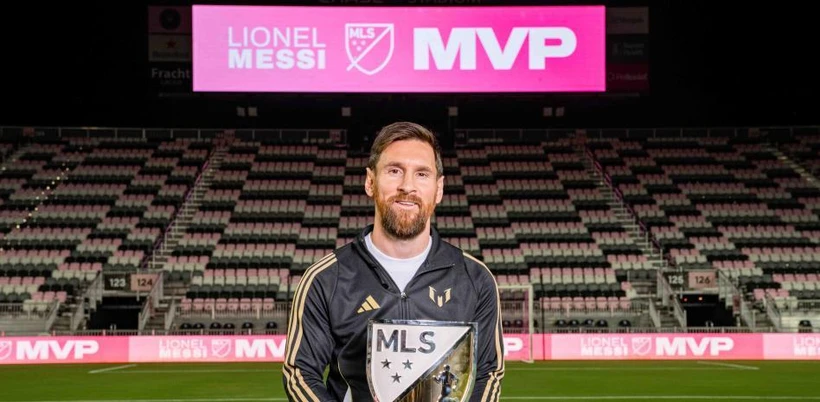 Lionel Messi đã được vinh danh là Cầu thủ xuất sắc nhất trong Giải bóng đá nhà nghề Mỹ. (Nguồn: Mundodeportivo)