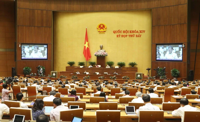 Toàn cảnh phiên họp Quốc hội chiều 13/6. (Ảnh: Doãn Tấn/TTXVN)