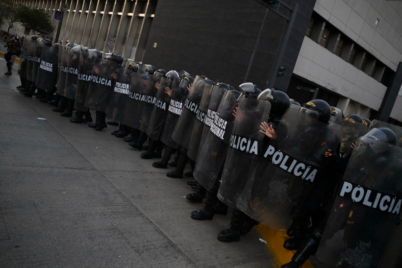 Cảnh sát Peru. (Ảnh: AFP/TTXVN)