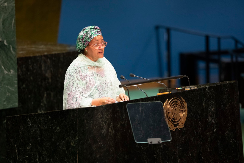 Phó Tổng Thư ký Liên hợp quốc Amina Mohammed. (Nguồn: THX/TTXVN)