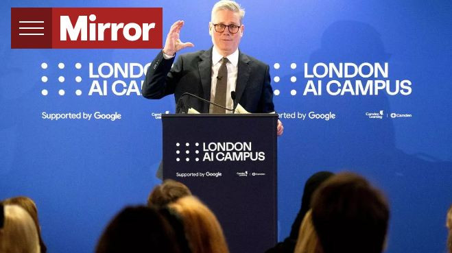 Thủ tướng Anh Keir Starmer đã chính thức khai trương Học viện trí tuệ nhân tạo (AI) đầu tiên tại London. (Nguồn: The Mirror)