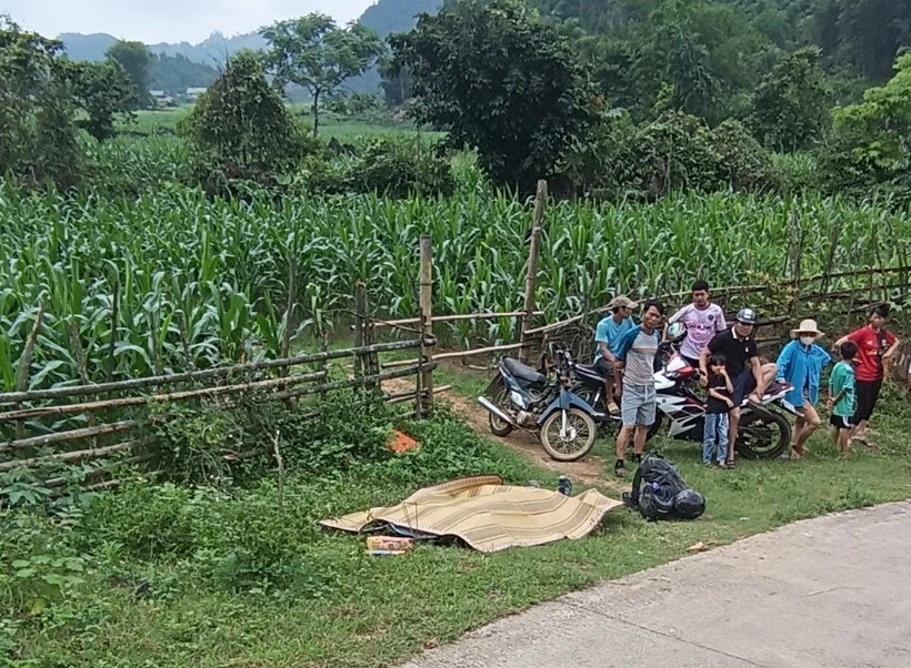 Hiện trường vụ tai nạn. (Nguồn: Lao Động)