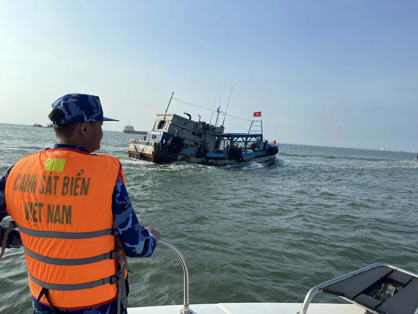 Lực lượng Cảnh sát Biển Việt Nam thực thi nhiệm vụ. (Nguồn: TTXVN)