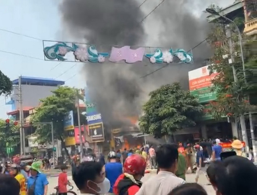 Hiện trường vụ hỏa hoạn. (Ảnh: TTXVN phát)