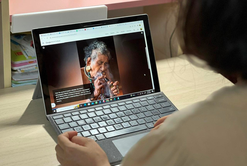 Các tác phẩm ảnh đăng tải trên "bảo tàng số" tại địa chỉ artsandculture.google.com/(Ảnh: Mai Mai/Vietnam+)