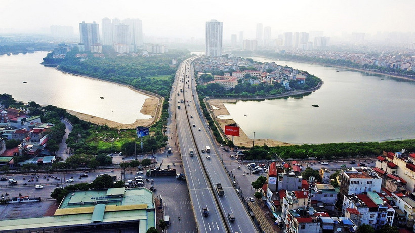 Một góc quận Hoàng Mai. (Ảnh: Huy Hùng/TTXVN)