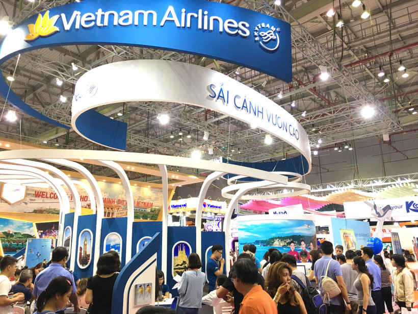 Gian hàng tại Hội chợ Du lịch Quốc tế Thành phố Hồ Chí Minh 2019. (Ảnh: BTC)