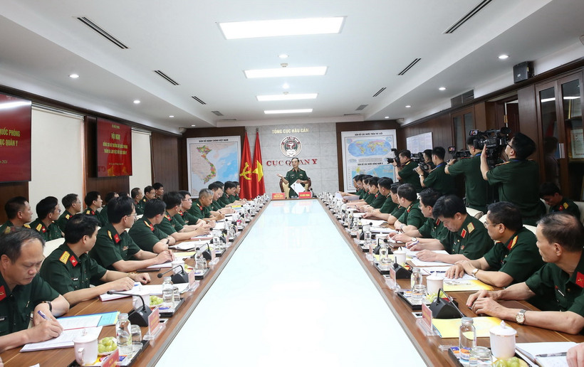 Quang cảnh buổi làm việc. (Ảnh: Hồng Pha/TTXVN phát)