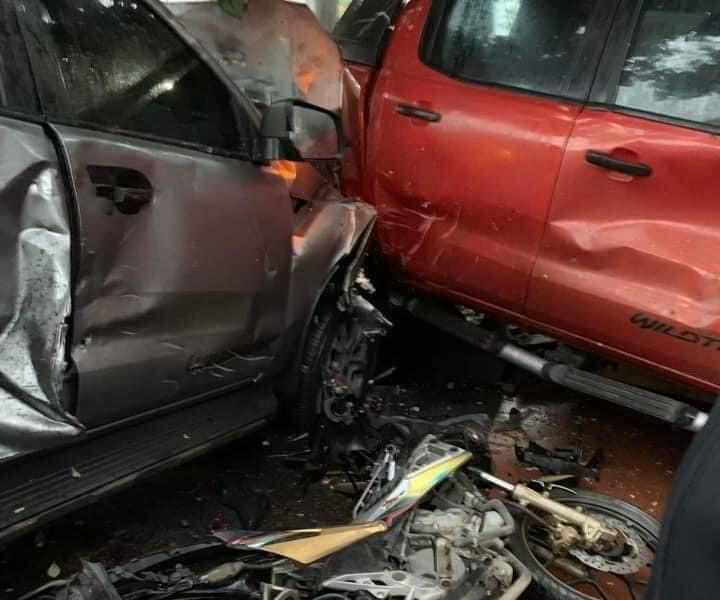 Hiện trường vụ tai nạn. (Nguồn: Cửa Ông 24 giờ)