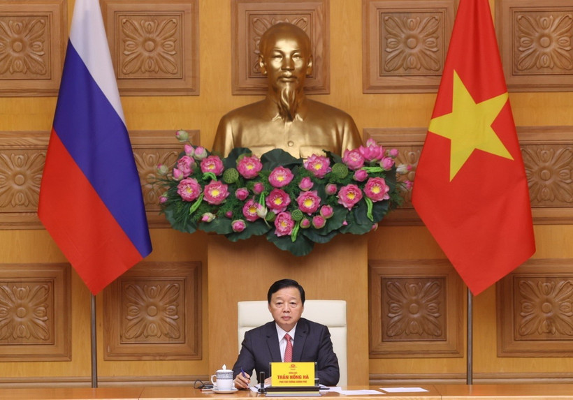 Phó Thủ tướng Trần Hồng Hà phát biểu. (Ảnh: Văn Điệp/TTXVN)