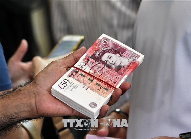 Đồng bảng Anh. (Ảnh: AFP/TTXVN) 