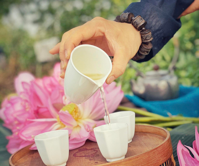 Trà sen, một đặc sản trà Việt. (Ảnh: Mai Mai/Vietnam+)