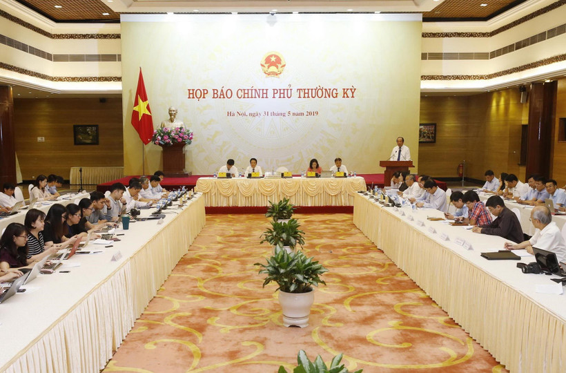 Quang cảnh buổi họp báo. (Ảnh: Lâm Khánh/TTXVN)