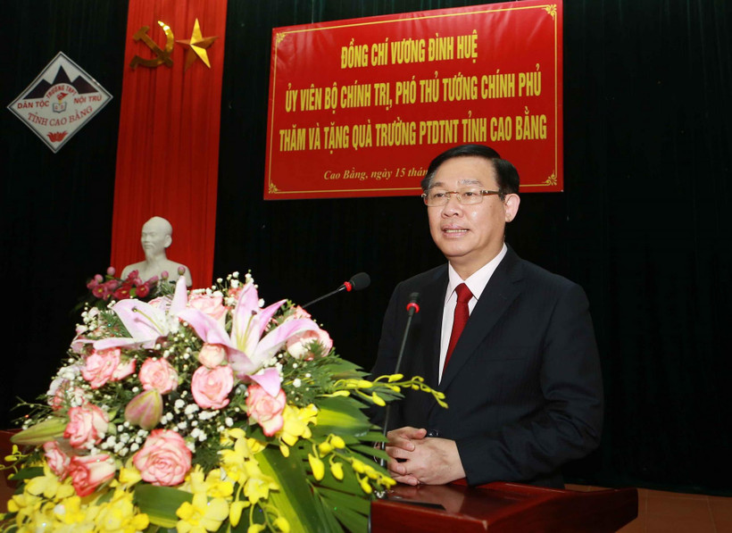 Phó Thủ tướng Vương Đình Huệ phát biểu. (Ảnh: Doãn Tấn/TTXVN)