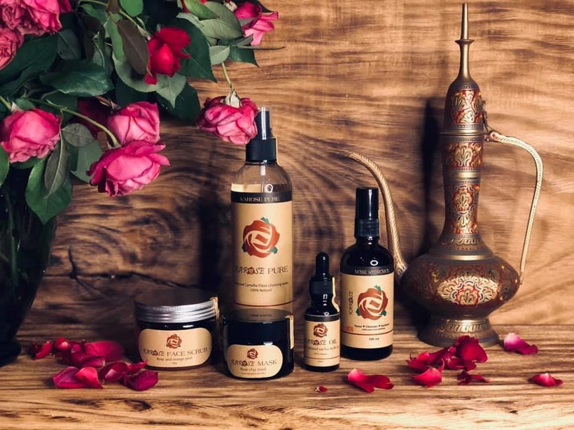 Một số sản phẩm của Rosa Valley Việt Nam. (Ảnh: NVCC)
