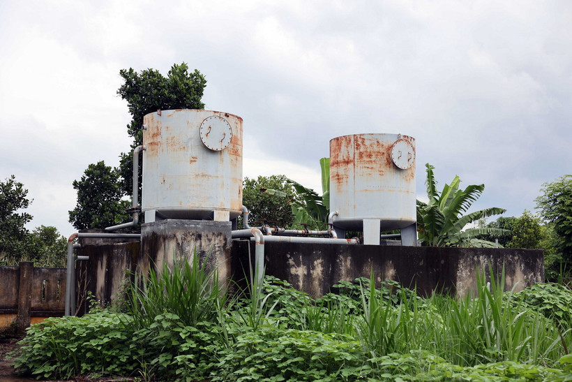 Hiện trạng công trình cấp nước tập trung xã Ea Pô. (Ảnh: Hưng Thịnh/TTXVN)