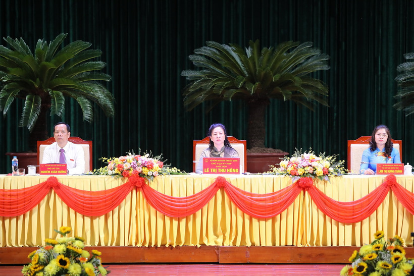 Kỳ họp thứ 18 Hội đồng Nhân dân tỉnh Bắc Giang khóa XIX, nhiệm kỳ 2021-2026. (Nguồn: TTXVN)