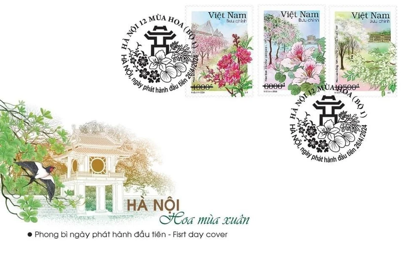 Mẫu phong bì ngày phát hành đầu tiên. (Ảnh: TTXVN phát)