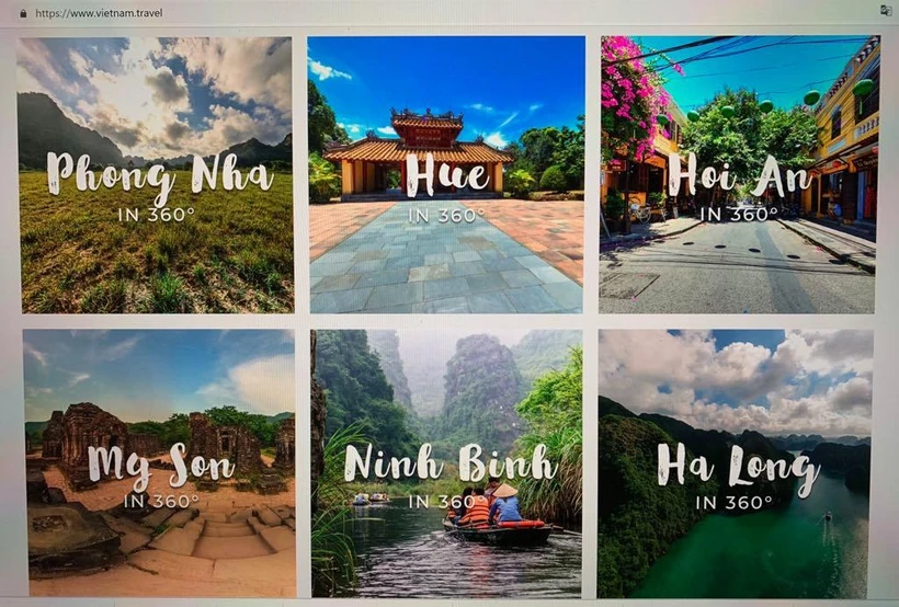 Ngày nay du khách có thể trải nghiệm du lịch trực truyến một cách dễ dàng qua các chuyên trang về điểm đến.