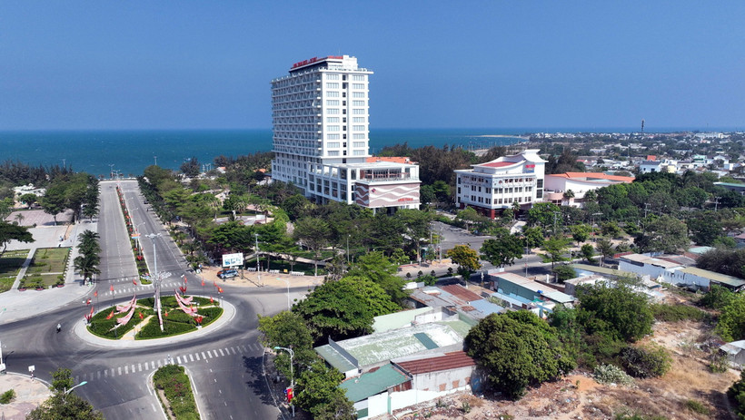 Một góc thành phố Phan Rang-Tháp Chàm. (Ảnh: Công Thử/TTXVN)