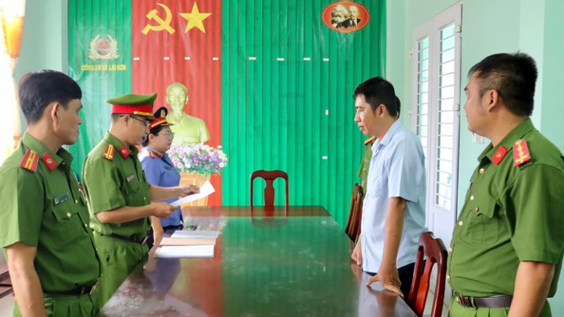 Bị can Trần Thanh Hùng tại cơ quan công an. (Nguồn: Pháp luật Thành phố Hồ Chí Minh)