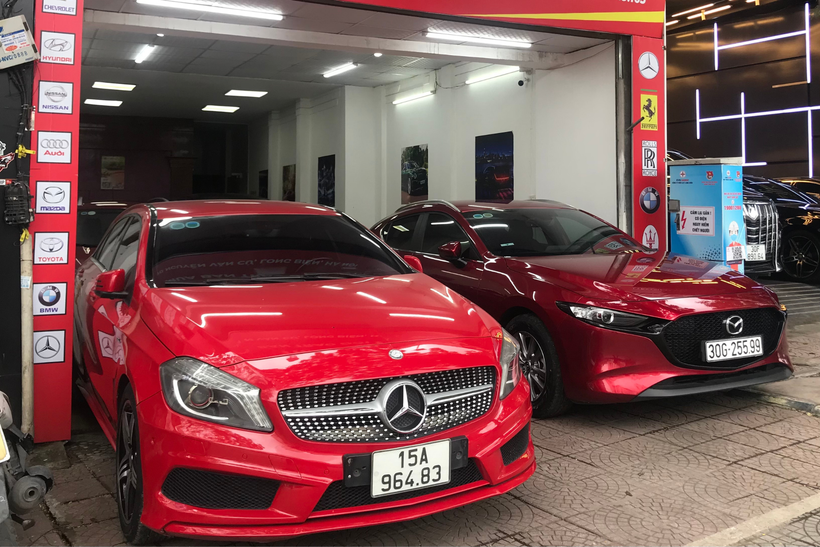 Thị trường xe ôtô cũ 'trầm lắng' trong những tháng cuối năm. (Ảnh: Việt Anh/Vietnam+)