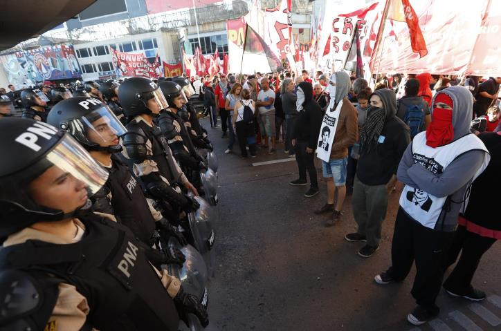 Đình công tại Argentina.(Nguồn:AFP)