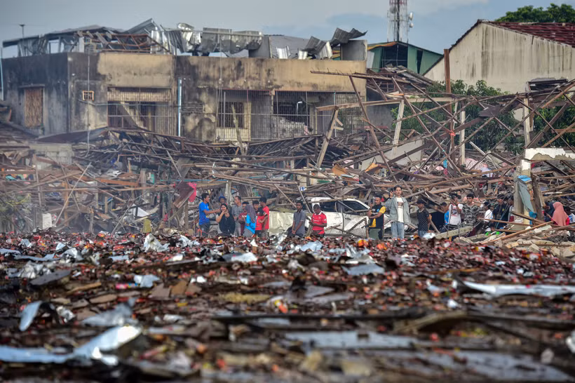 Hiện trường vụ nổ.(Nguồn: CNN)