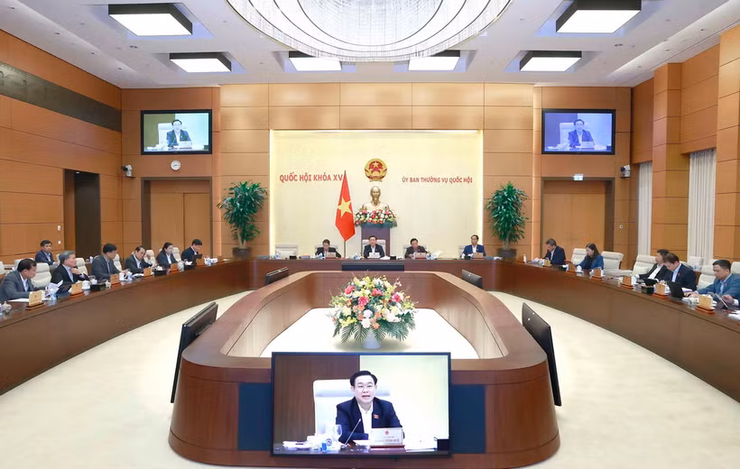 Chủ tịch Quốc hội Vương Đình Huệ phát biểu. (Ảnh: Doãn Tấn/TTXVN)