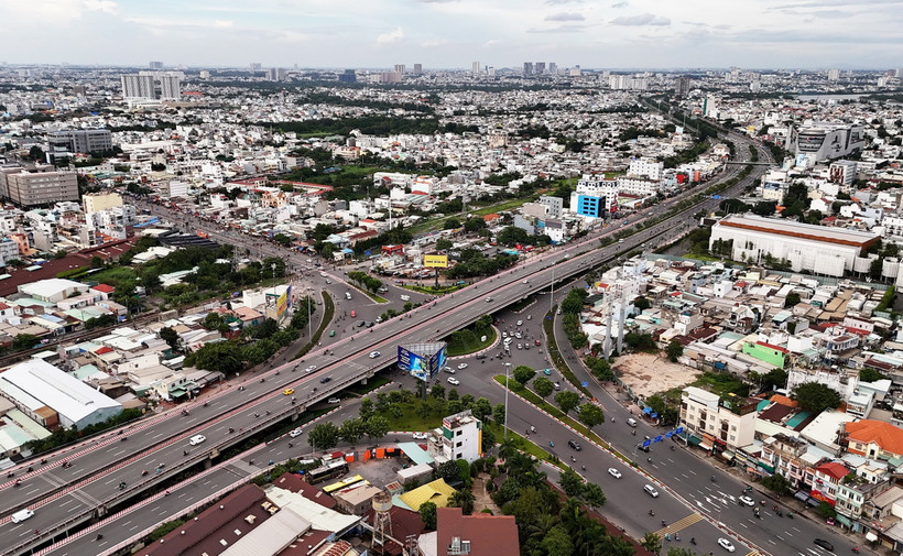 Một góc Thành phố Hồ Chí Minh. (Ảnh: Hồng Đạt/TTXVN)