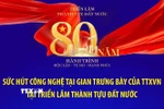 Sức hút công nghệ tại gian trưng bày của TTXVN tại Triển lãm thành tựu đất nước 