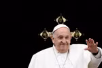 Giáo hoàng Francis phát biểu tại Vatican ngày 31/3/2024. (Ảnh: AFP/TTXVN)