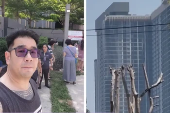 Khen Han Ming, 41 tuổi, đã xả thân giúp đỡ một người phụ nữ cao tuổi trong trận động đất. (Nguồn: FMT)