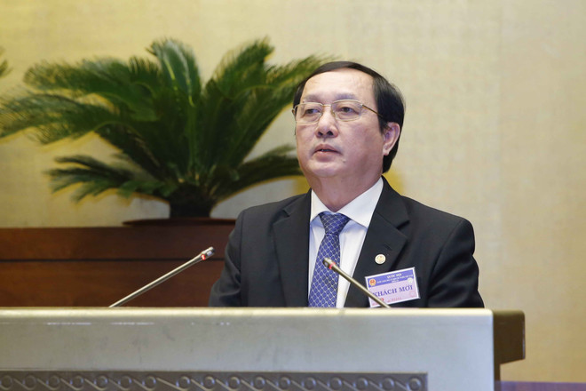 Bộ trưởng Bộ Khoa học và Công nghệ Huỳnh Thành Đạt, thừa ủy quyền của Thủ tướng Chính phủ trình bày Tờ trình về dự án Luật sửa đổi, bổ sung một số điều của Luật Sở hữu trí tuệ . (Ảnh: Doãn Tấn/TTXVN) Tạo động lực mạnh mẽ cho việc nghiên cứu, đổi mới sáng tạo ảnh 2