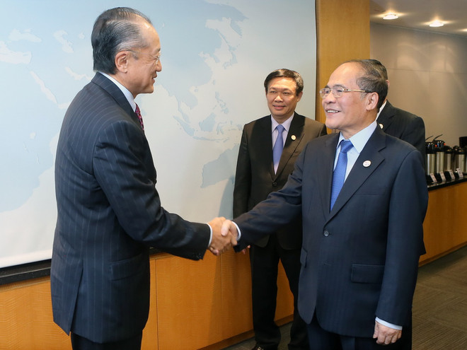 Chủ tịch Quốc hội gặp Chủ tịch Ngân hàng thế giới tại Hoa Kỳ ảnh 1