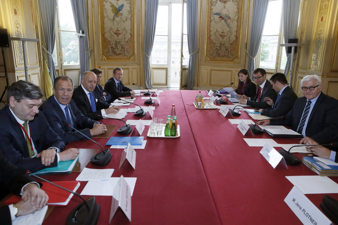 Các ngoại trưởng nhóm Normandie họp về khủng hoảng Ukraine ảnh 1