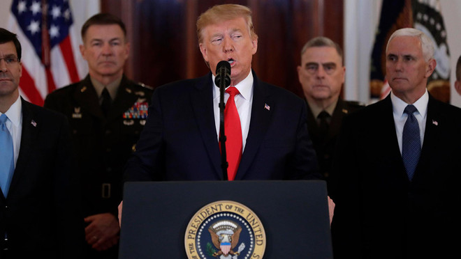 Ông Trump tuyên bố sẽ trừng phạt kinh tế Iran thay vì dùng vũ lực ảnh 1