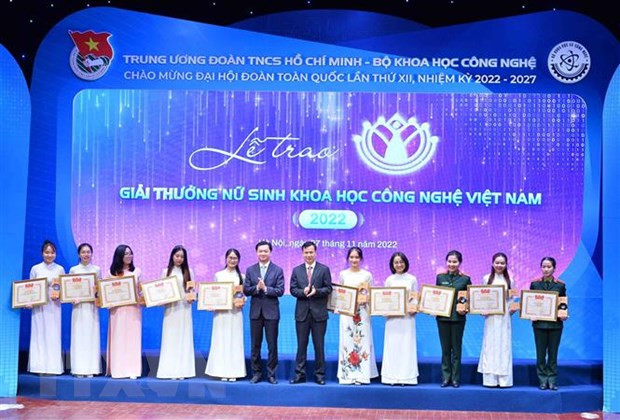 20 cá nhân nhận Giải thưởng Nữ sinh Khoa học Công nghệ Việt Nam ảnh 1