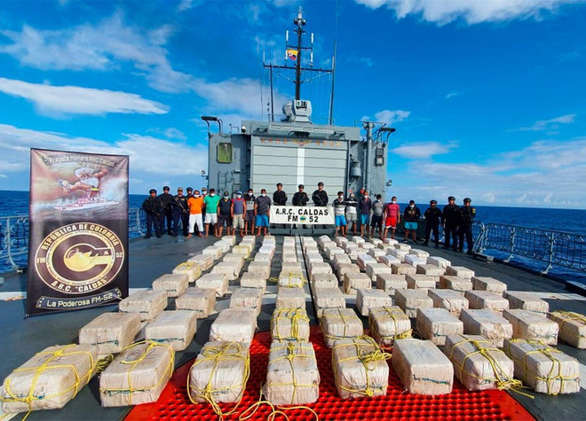 Hải quân Colombia đột kích, thu giữ gần 2,5 tấn cocaine ảnh 1