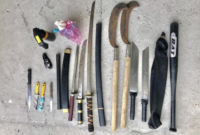 An Giang: Tạm giữ hình sự nhóm thanh niên mang hung khí đi đòi nợ ảnh 1