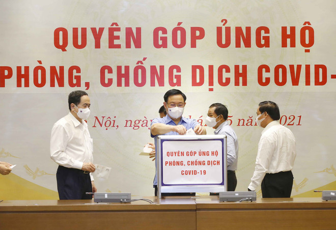Văn phòng Quốc hội quyên góp ủng hộ Quỹ phòng, chống dịch COVID-19 ảnh 1