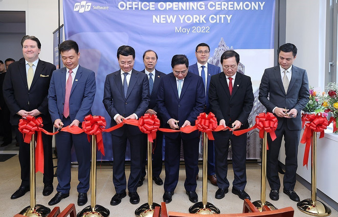 Thủ tướng Phạm Minh Chính dự Lễ khai trương Văn phòng FPT tại New York ảnh 1