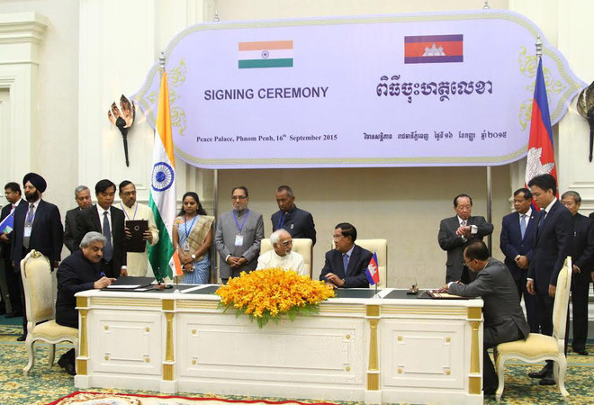 Campuchia và Ấn Độ ký biên bản tăng cường hợp tác song phương ảnh 1
