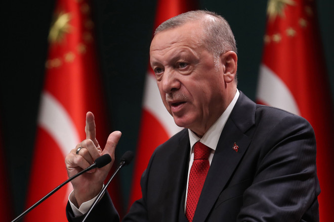 Tổng thống Thổ Nhĩ Kỳ Tayyip Erdogan phát biểu tại Ankara ngày 3/11/2020. (Ảnh: AFP/TTXVN) Tổng thống Thổ Nhĩ Kỳ Erdogan muốn cải thiện quan hệ hợp tác với Mỹ ảnh 1