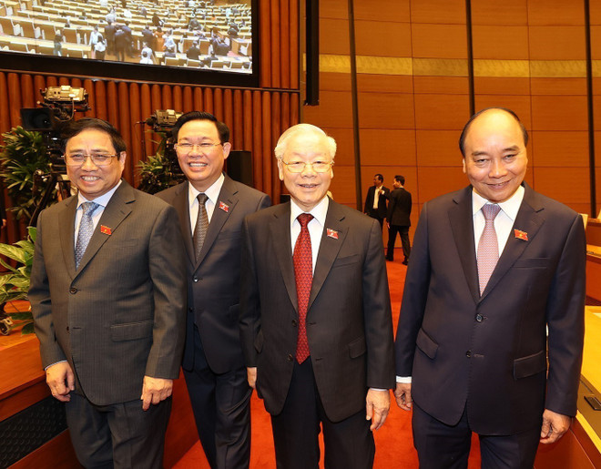 [Photo] Tổng Bí thư dự phiên bế mạc Kỳ họp thứ tư, Quốc hội khóa XV ảnh 1