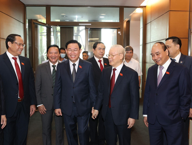 [Photo] Tổng Bí thư dự phiên bế mạc Kỳ họp thứ tư, Quốc hội khóa XV ảnh 2