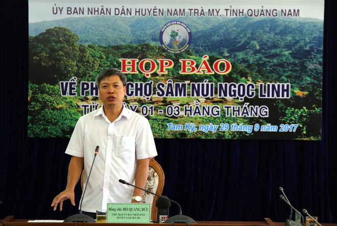 Ông Hồ Quang Bửu khi đang giữ chức Chủ tịch UBND huyện Nam Trà My. (Ảnh: Facebook) Phê chuẩn kết quả bầu bổ sung Phó Chủ tịch UBND tỉnh Quảng Nam ảnh 1