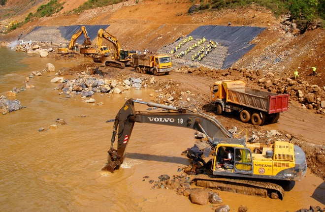 Tổ máy số 1 công trình thủy điện Huội Quảng chuẩn bị phát điện ảnh 1