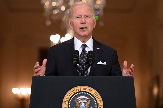 Tổng thống Mỹ Joe Biden phát biểu tại Washington, DC, Mỹ. (Ảnh: AFP/TTXVN) Mỹ công bố kế hoạch hợp tác kinh tế mới với khu vực Mỹ Latinh ảnh 1